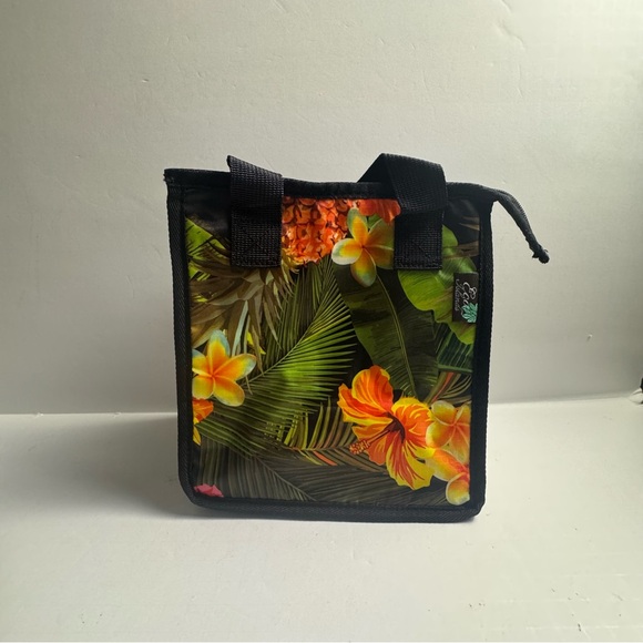 Hawaiian Floral Insulated Lunch Tote Bag - Small - Picture 5 of 7